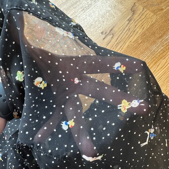 Chanya Retro Black Novelty Print Dress - Picture 4 of 9